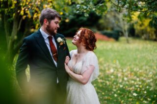 Laura & Jake’s wedding was full of autumnal loveliness. I think you’ll agree that all of the colours of the day went so perfectly together. And, the weather was very kind to us with providing a mild and more importantly rain free day!
Laura & Jake’s day was filled with love - for each other, and for and from their family and friends. 

Supplier shout outs

Venue @dodmoor_house
Photographer @aaroncollettphoto
Bride’s dress @islabbridal
Groom’s Suit @suitlounge_coventry
Bridal hair @charlottechartell_hairmakeup
Florist @floristorangeblossom
Cake @maison_des_macarons & @thegreenhousecakerie
DJ @smoothmovesevents
String Quartet @artumestringquartet